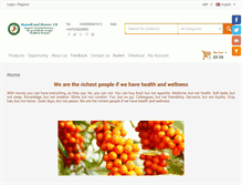 Tablet Screenshot of organicnaturalsources.com